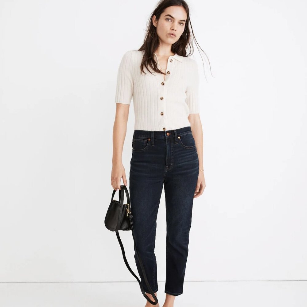 MADEWELL Petite Roadtripper Stovepipe Jeans - Gray Wash